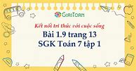 Toán 7 Tập 1 Trang 13 Bài 1.9